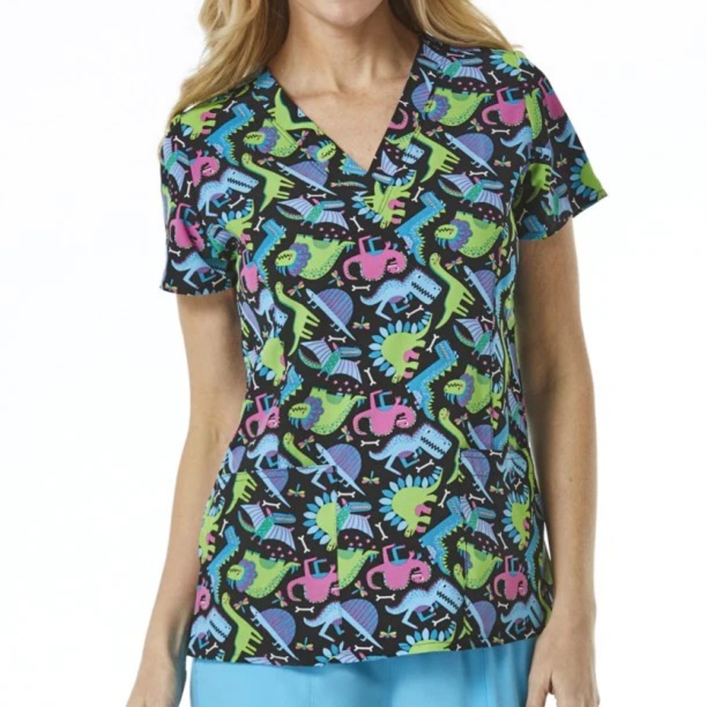 Maevn Dino Scrub Top